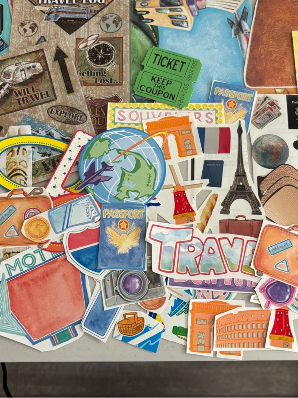 Assorted Travel-Themed Sticker Pack – Multicolor - Picture 8 of 9
